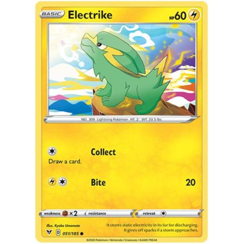 Pokemon Card Vivid Voltage 051/185 51/185 Electrike Common
