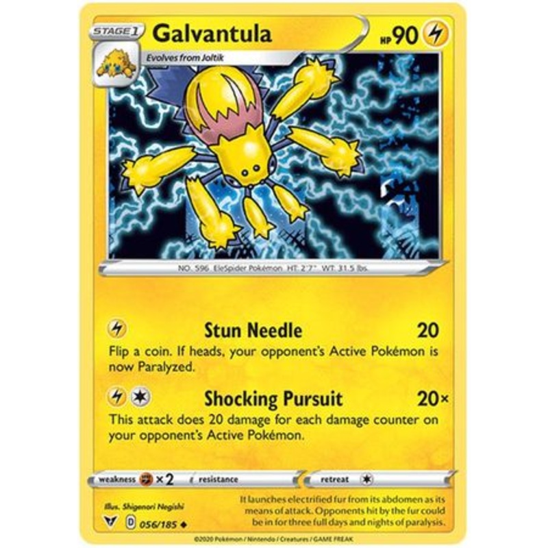 Pokemon Card Vivid Voltage 056/185 56/185 Galvantula Uncommon