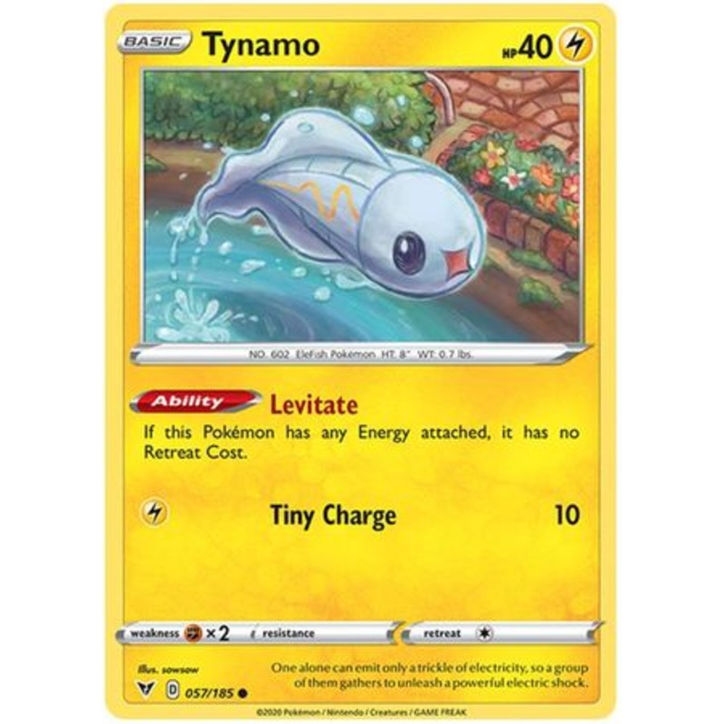 Pokemon Card Vivid Voltage 057/185 57/185 Tynamo Common
