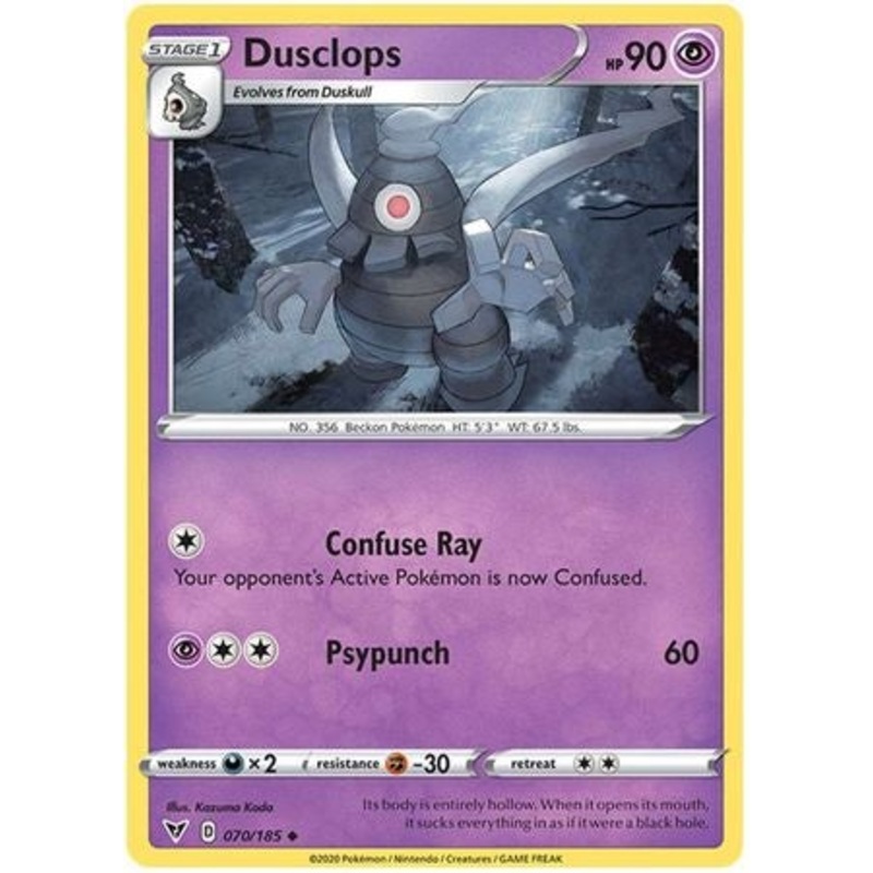 Pokemon Card Vivid Voltage 070/185 70/185 Dusclops Uncommon
