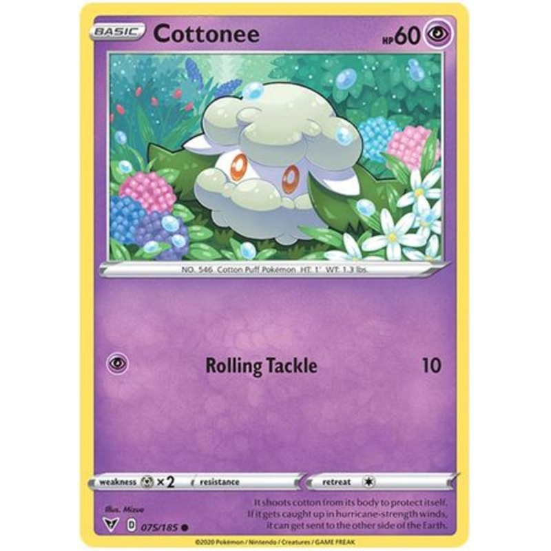 Pokemon Card Vivid Voltage 075/185 75/185 Cottonee Common