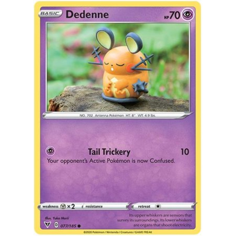 Pokemon Card Vivid Voltage 077/185 77/185 Dedenne Common