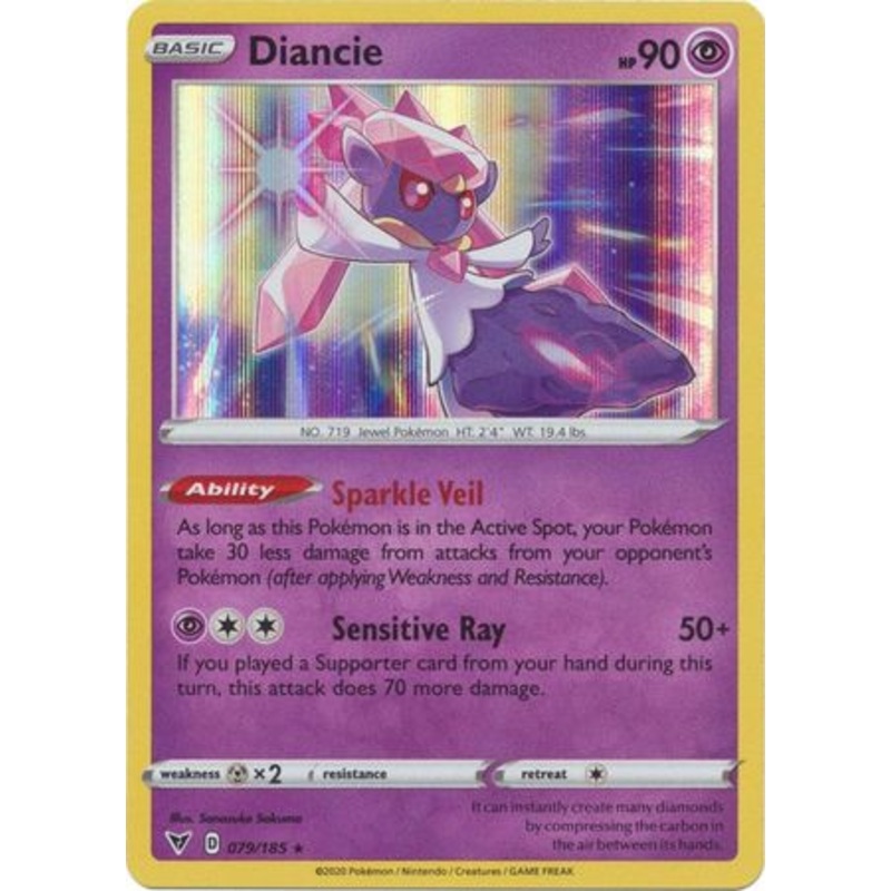 Pokemon Card Vivid Voltage 079/185 79/185 Diancie Holo Rare