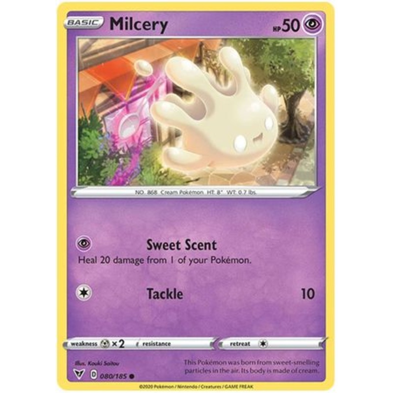 Pokemon Card Vivid Voltage 080/185 80/185 Milcery Common