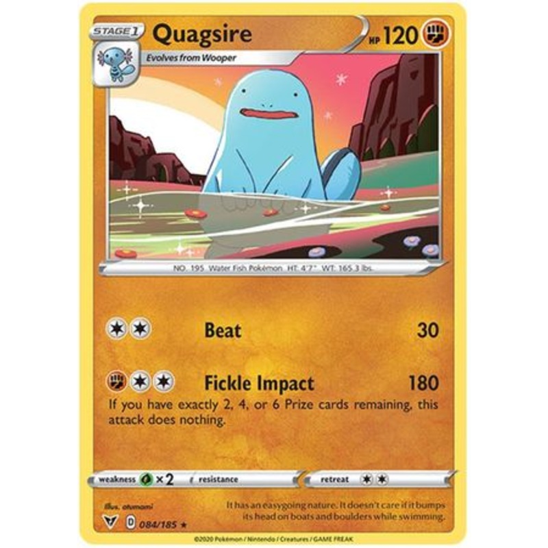 Pokemon Card Vivid Voltage 084/185 84/185 Quagsire Rare