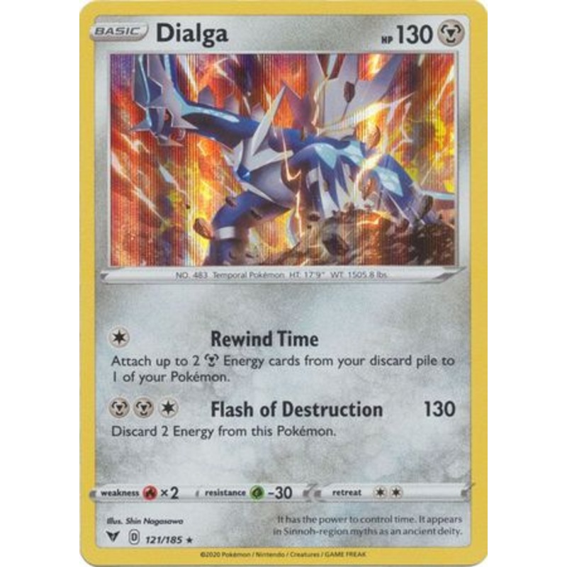 Pokemon Card Vivid Voltage 121/185 Dialga Holo Rare