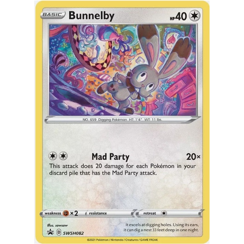 Pokemon Card SWSH Black Star Promos SWSH082 Bunnelby *Mint*